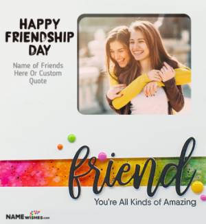 Happy Friendship Day Wishes With Photo and Names