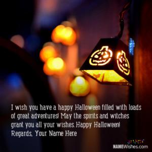 Happy Halloween Wishes With Name