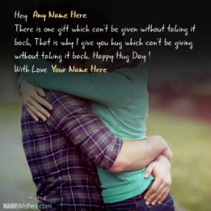 Happy Hug Day Wishes With Names