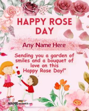 Happy Rose Day Greetings With Custom Message