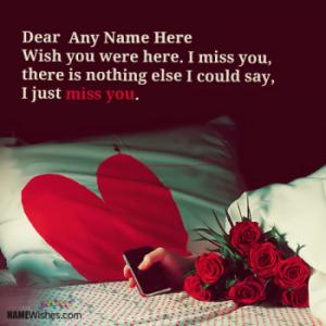 I Just Miss You Images With Name