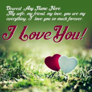 I Love You Images For Wife and Husband With Name