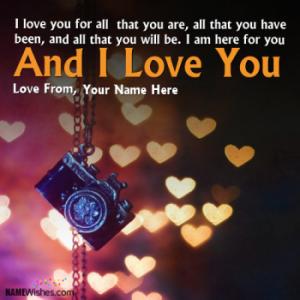 Love Images With Name and Photo
