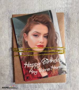 Personalized Birthday Card Gift With Name and Photo