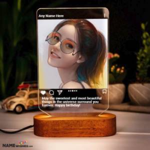 Personalized Birthday Gift - Instagram LED Frame