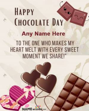 Personalized Chocolate Day Wishes with Custom Messages