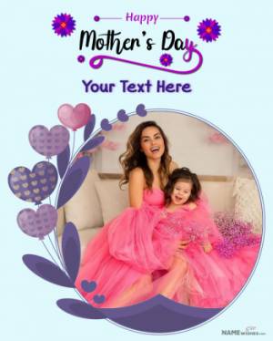 Personalized Mothers Day Photo Frame Online Floral