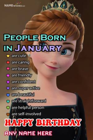 Qualities of People Born in January Birthday Wish For Everyone