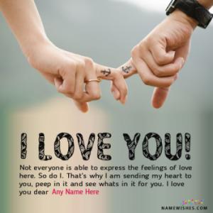 Romantic I Love You Images With Name