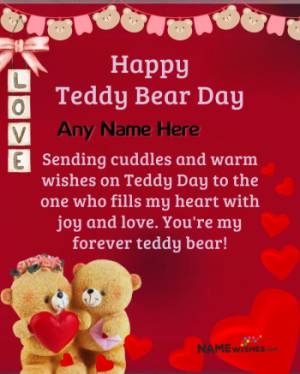 Send a Heartfelt Teddy Bear Day Wish with Our Custom Cards