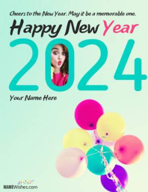 Unique New Year Wishes With Name and Photo