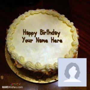 Vanilla Birthday Cake With Name Option