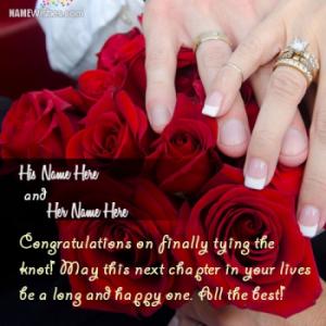 Wedding Congratulations Wishes With Couple Names