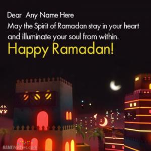 Write Name on Ramadan Mubarak Wishes