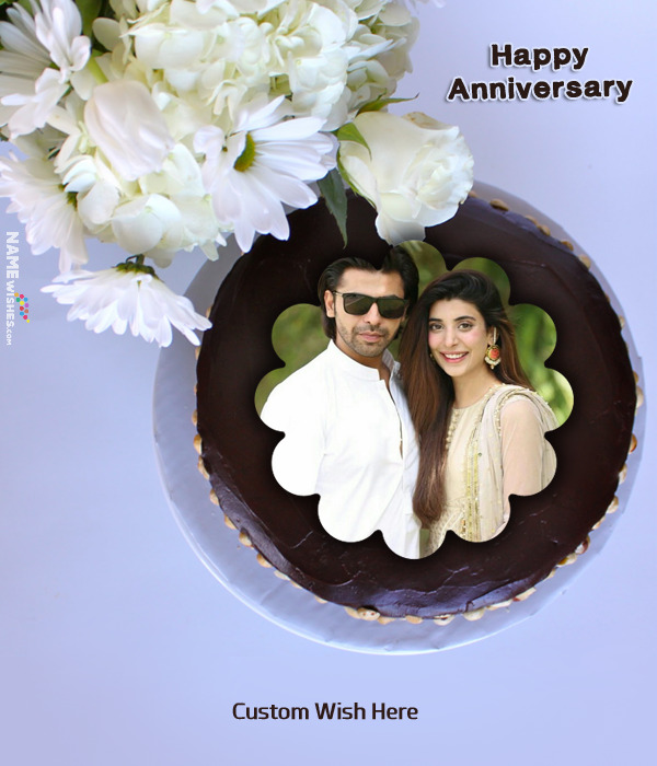 Standing Photoframe Cake without Edible Photo. Easy cake decoration idea . Anniversary couple cake . - YouTube