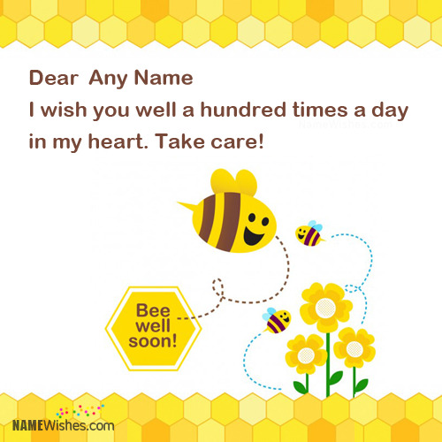 Be Well Wishes With Name - Get Well Soon Images