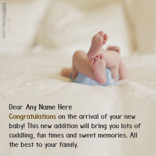 Best New Born Baby Wishes With Name