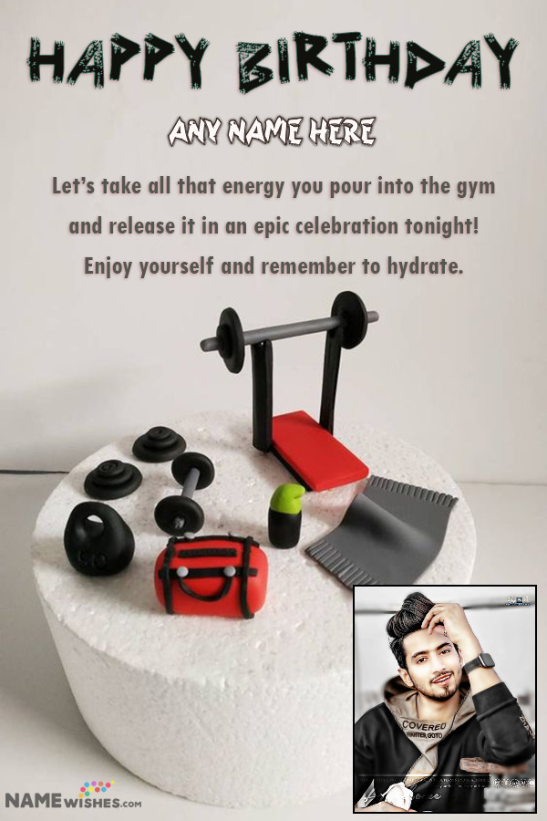 Boyfriend Gym Theme Cake | Cake Plaza