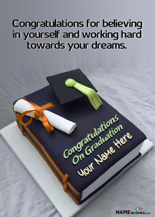 Blue Cap Graduation Cake - Best graduation cakes ideas