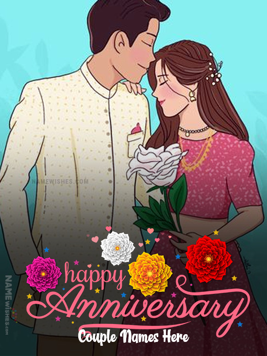 Create Anniversary Card with Photo Online Free