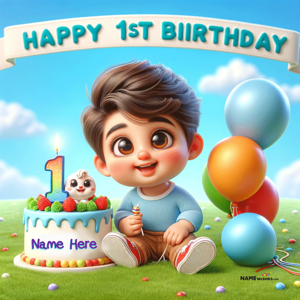 Customizable First Birthday Celebration For Your Little Boy