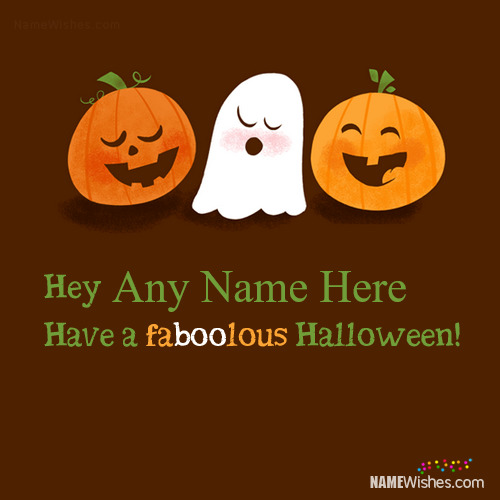 Cute Halloween Wishes With Name