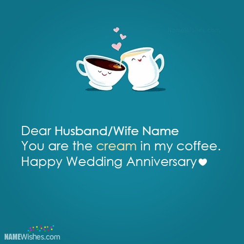 Funny Wedding Anniversary Wish With Name