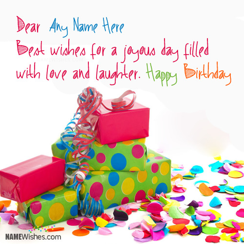 Happy Birthday Messages With Name