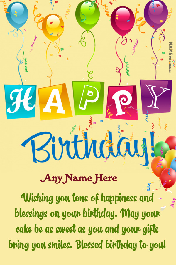 Happy Birthday Png Birthday Wish With Name Edit
