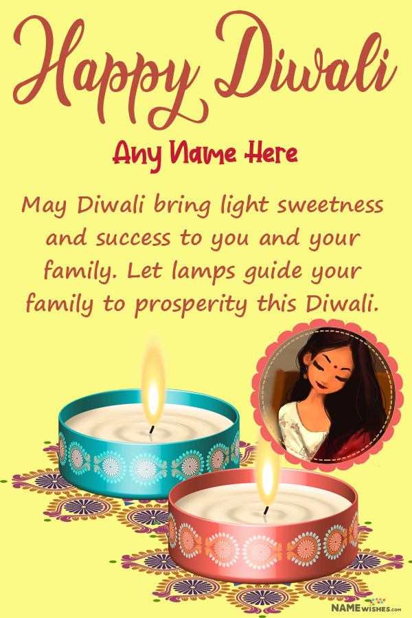 Happy Diwali Wishes Online Editing With Name and Pic