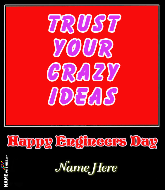 Happy Engineers Day Wishes With Name and Photo For FRiends