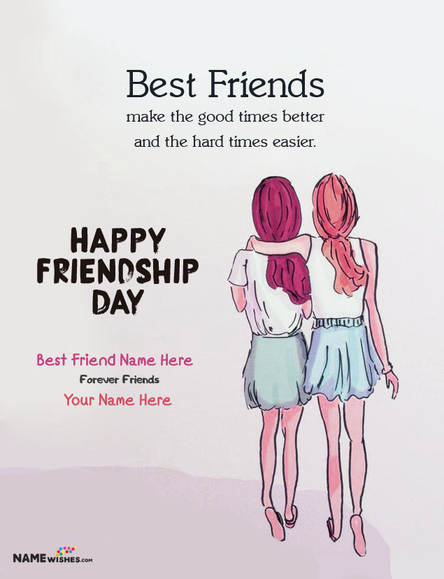 Happy Friendship Quotes With Name For Girls