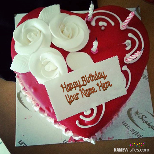 Heart Red Velvet Birthday Cake