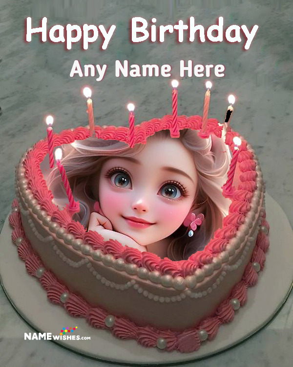 Heart Shaped Birthday Cake For Girl Free Online