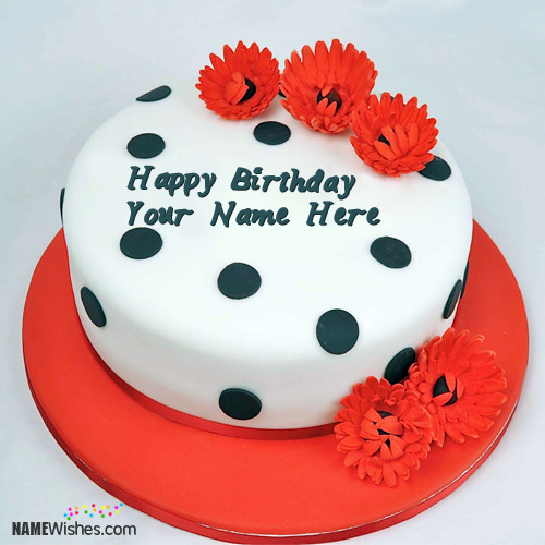 Online Editing Name Birthday Cake For Girls