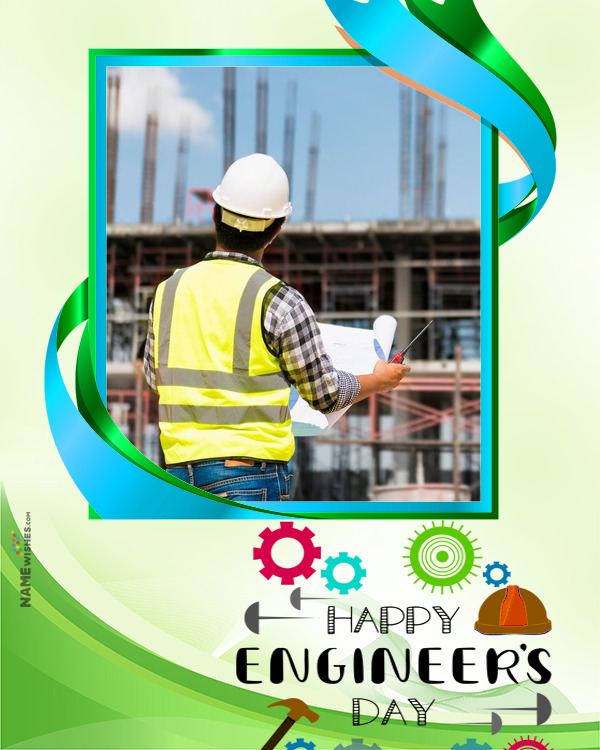 Personalized Greetings for Engineers Day Photo Frame