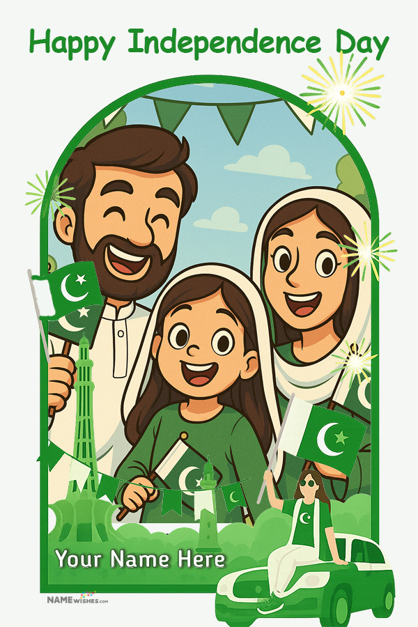 Personalized Pakistan Independence Day Frame