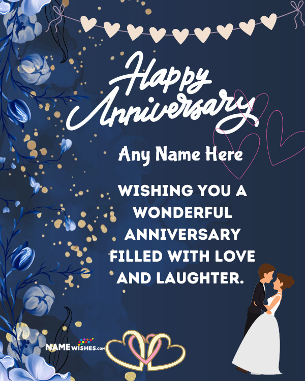 Romantic Anniversary Wishes With White Pearls Background
