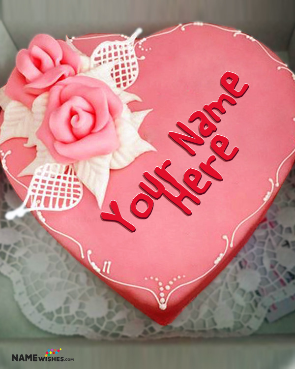 Romantic Birthday Cake for Special Person with Name