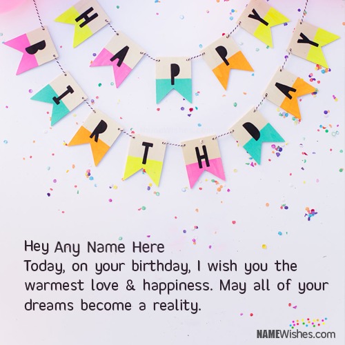 Unique Birthday Wish For Special Friends With Name