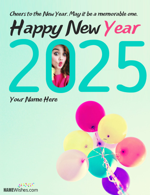 Unique New Year Wishes With Name and Photo