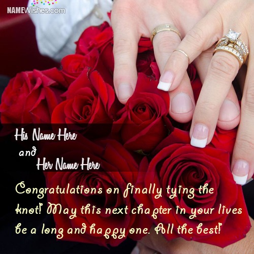 Wedding Congratulations Wishes With Couple Names 7515