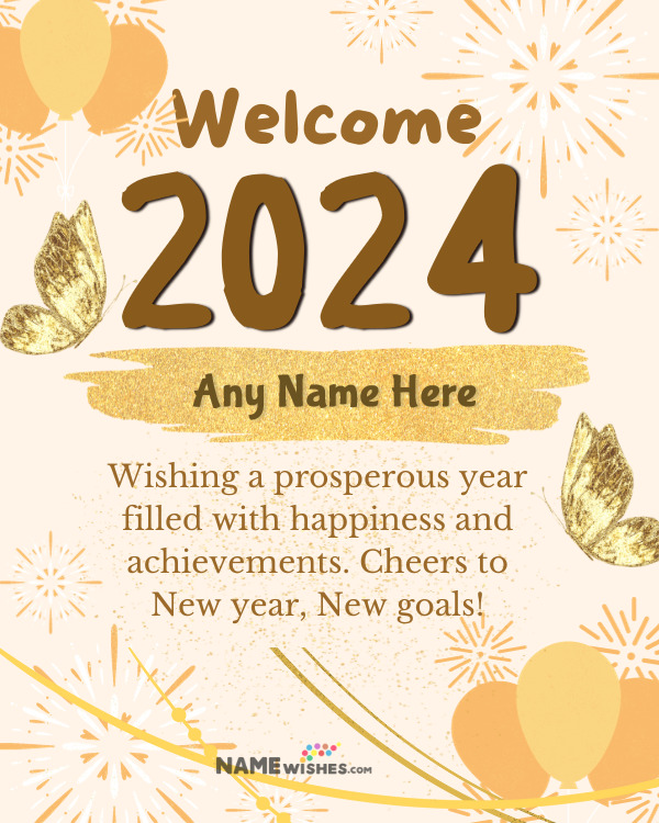 Welcome New Year Wishes New Goals New Aims