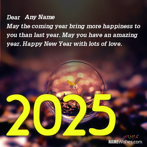 Write Name on New Year Quotes 2024