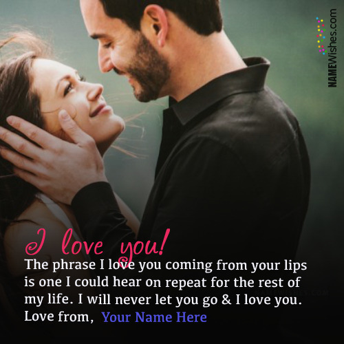 Write Your Name and Quotes On Love
