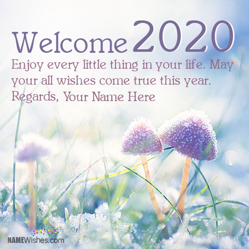 Write Your Name On Welcome 2019 Wishes