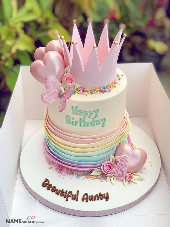 Aunt and niece birthday celebration almond cake with buttercream and  fondant details. | Almond cakes, Cake, How to make cake