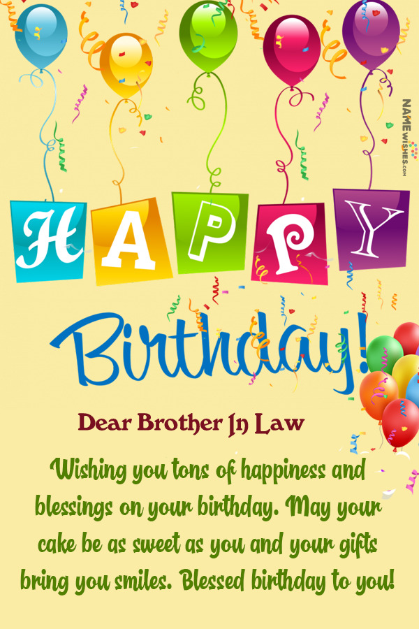 happy birthday brother in law wishes