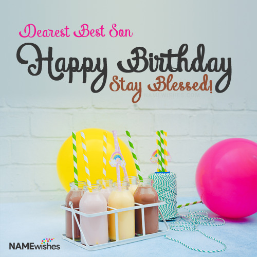 Best Son Amazing Happy Birthday Wishes for Brother with Name